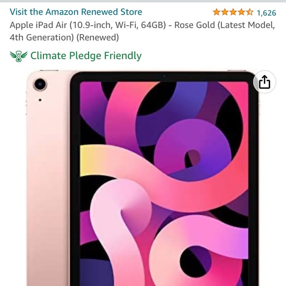 2021 IPad Air Rose Gold